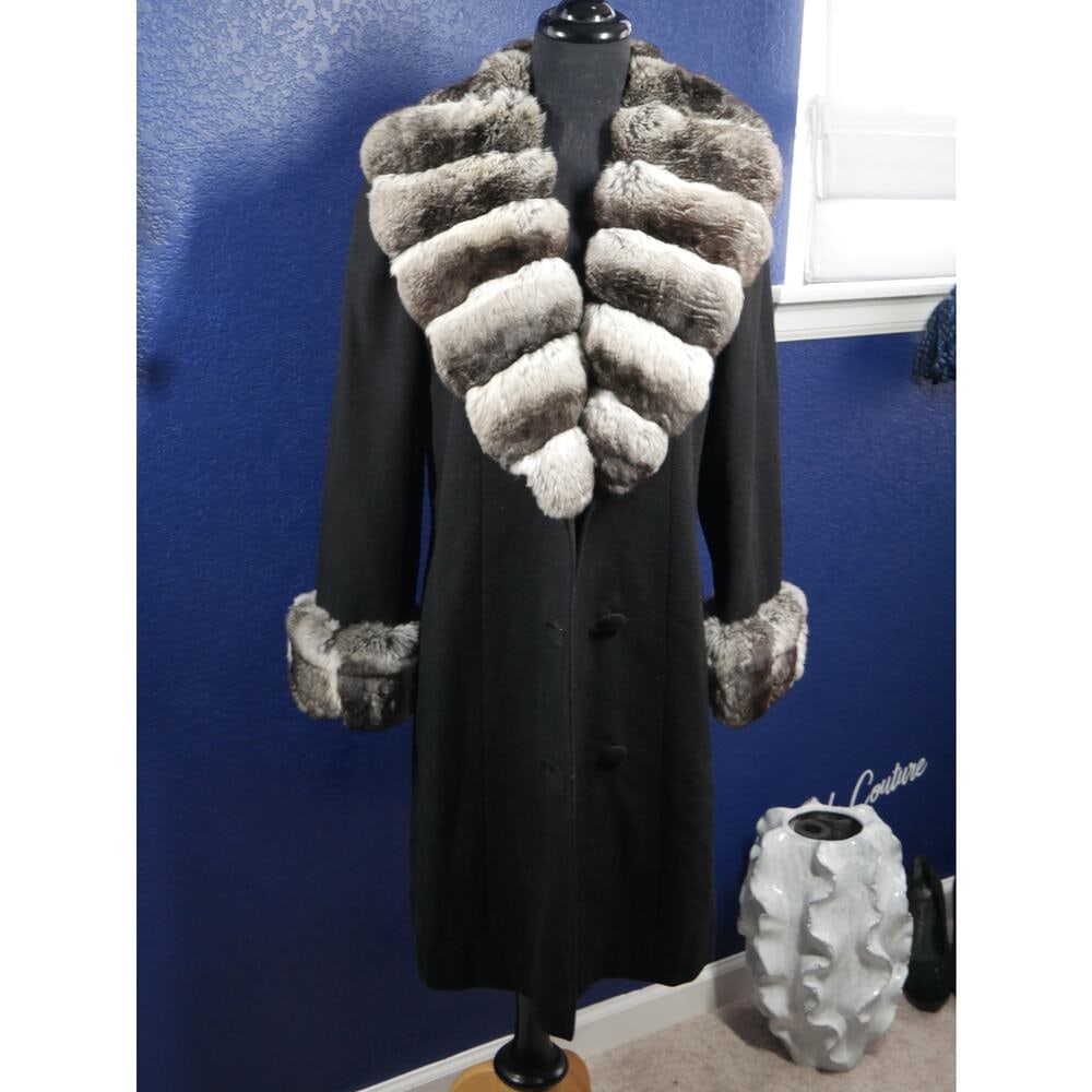 Gorgeous Loro Piana Cashmere & Chinchilla Fur Coat Jacket $12k (1 of 8)