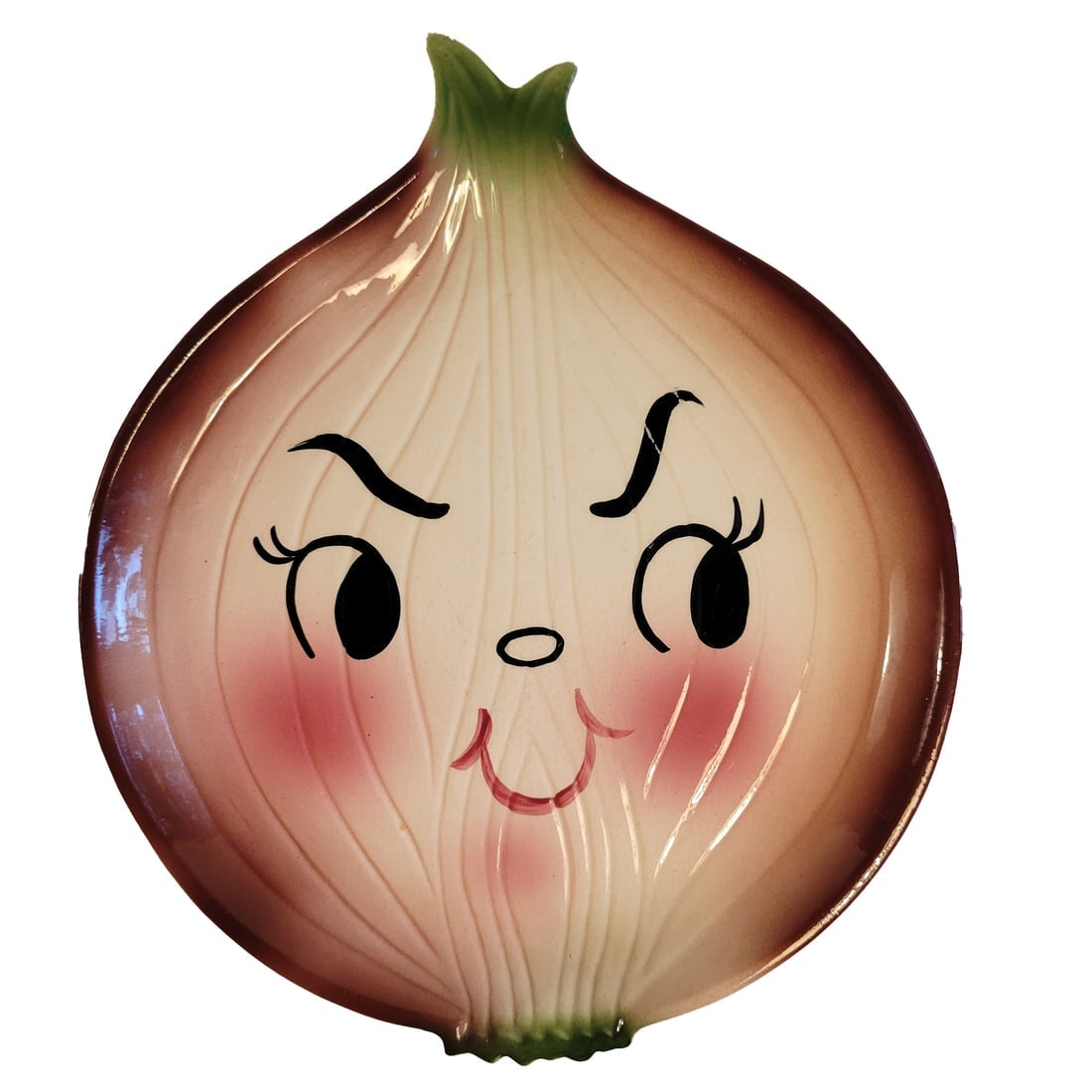 Onion Plate Hand Painted Mid Century by DeForest of California (1 of 7)