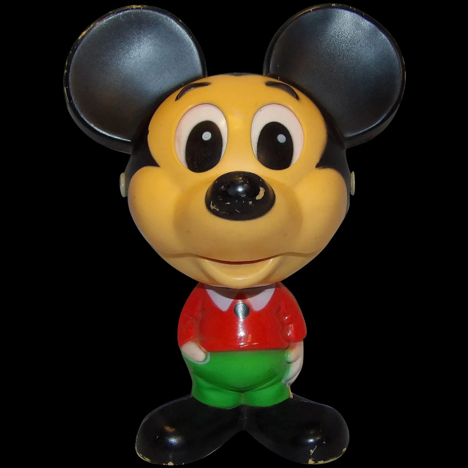 Vintage 1976 Working Plastic Talking Mickey Mouse Figurine (1 of 6)