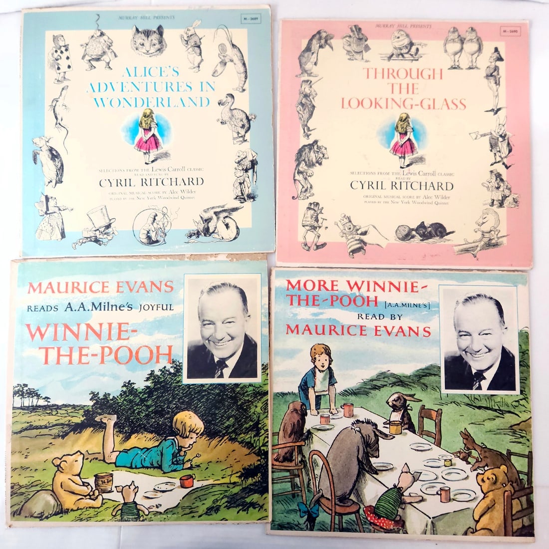 Winnie The Pooh & Alice in Wonderland Children's Classics Vinyl Record Album circa 195: Title: Winnie The Pooh & Alice in Wonderland Children's Classics Vinyl Record Album circa 195 Description: Winnie The Pooh & Alice in Wonderland Children's Classics Vinyl Record Album circa 1954 Set o