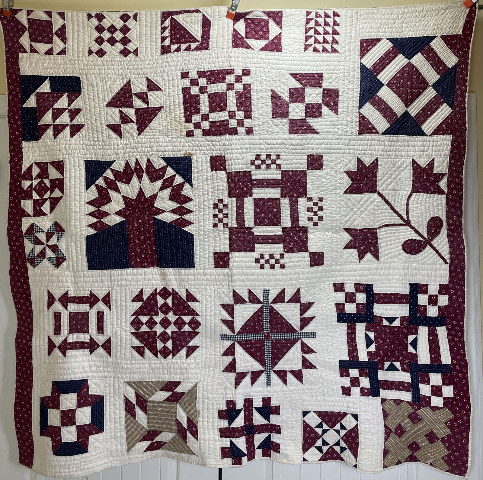 Red, White & Blue Quilt 68" x 68" (1 of 8)