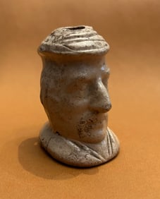Figural Inkwell Featuring a Gents Head