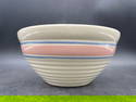 MCCOY POTTERY PINK & BLUE BANDED STRIPED MIXING BOWL
