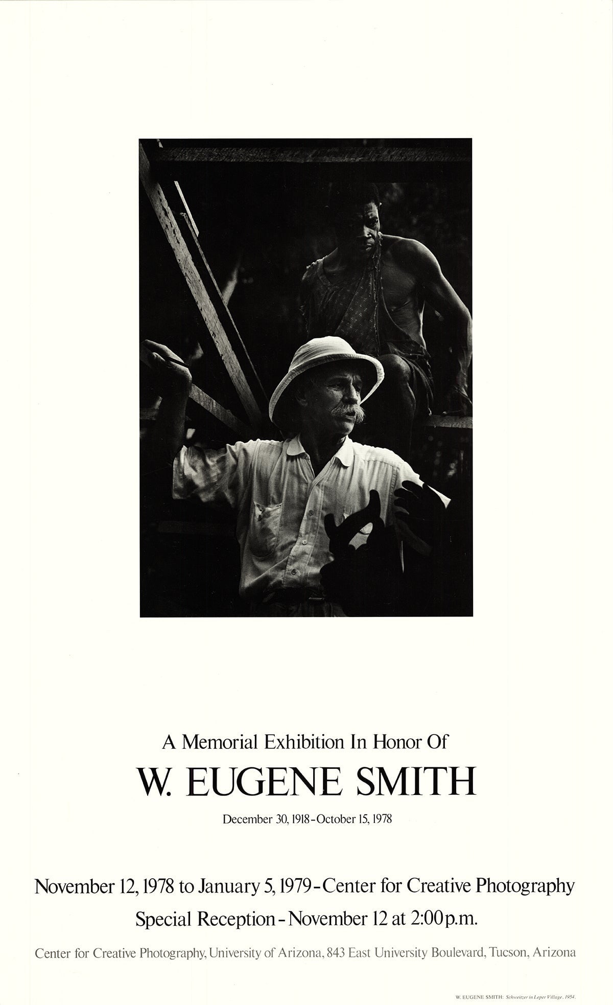 Eugene Smith - Schweitzer in Leper Village (1954) - 1978 Offset Lithograph 27.75" x 17" (1 of 1)