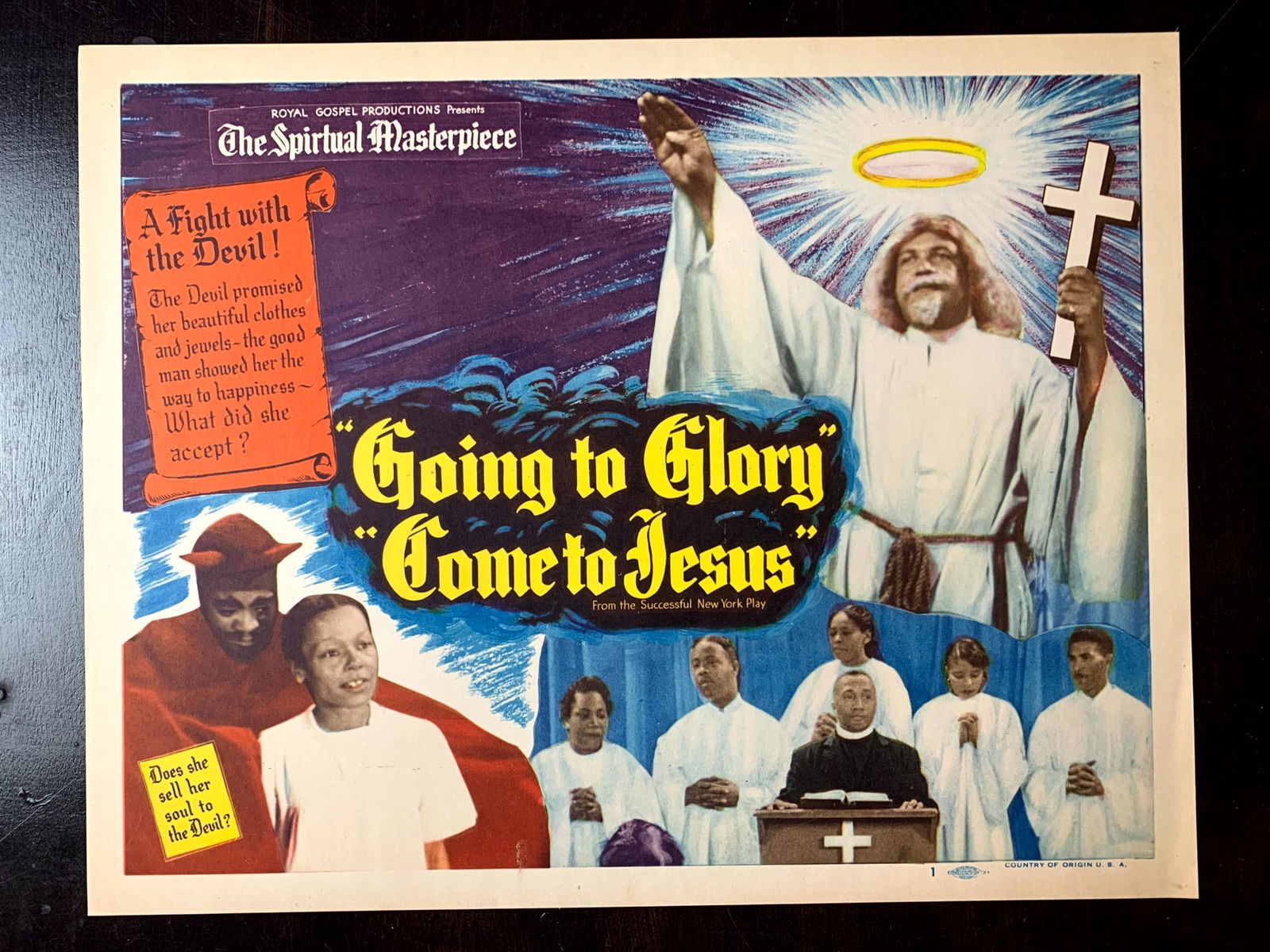 Going to Glory, Come to Jesus (1946) US Lobby Card Set (x8) Movie Poster (1 of 11)