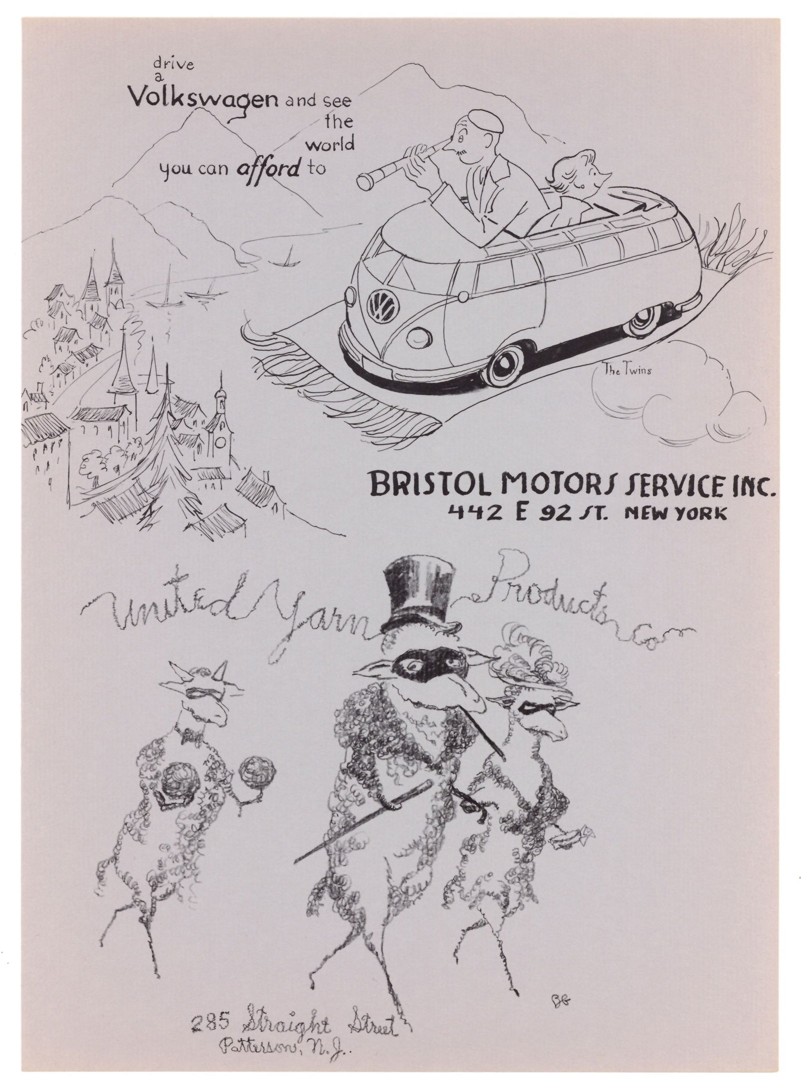 Bertram Goodman original lithograph: Medium: original lithograph. This lithograph was printed in 1958 for the "Improvisations" portfolio, published by the Artists Equity Association of New York on the occasion of the 1958 Spring Fantasia