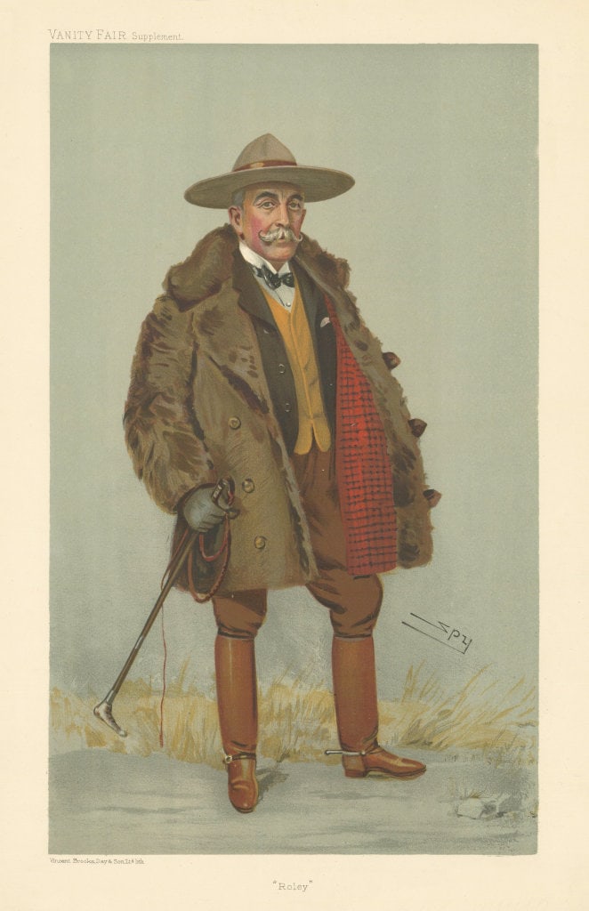 VANITY FAIR SPY CARTOON Gilbert, 4th Earl of Minto 'Roley' 1905 old print (1 of 1)