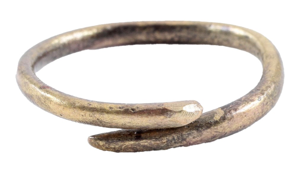 ANCIENT VIKING COIL RING, 850-1050 AD, SIZE 8 ¾ (1 of 5)