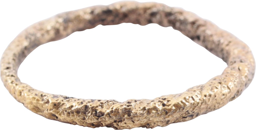GOOD VIKING TWISTED RING C.866-1067 AD, SIZE 10 1/2 (1 of 5)