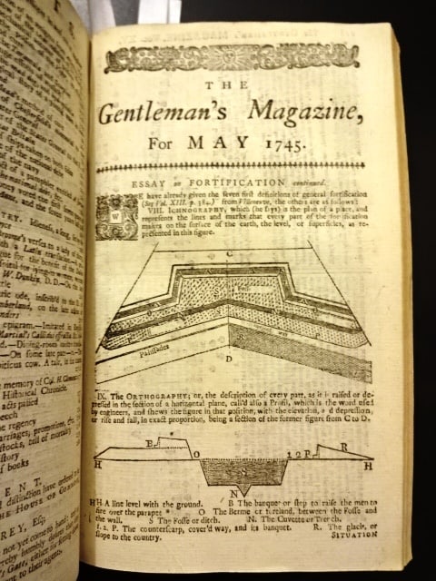 1745 Volume Gentleman's Magazine Scottish Rebellion