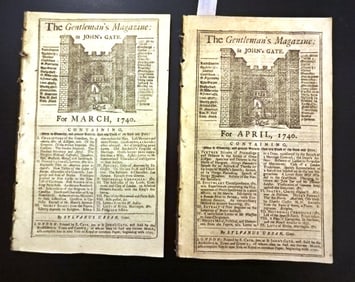 1740 Magazines Maps of the West Indies Cartagena
