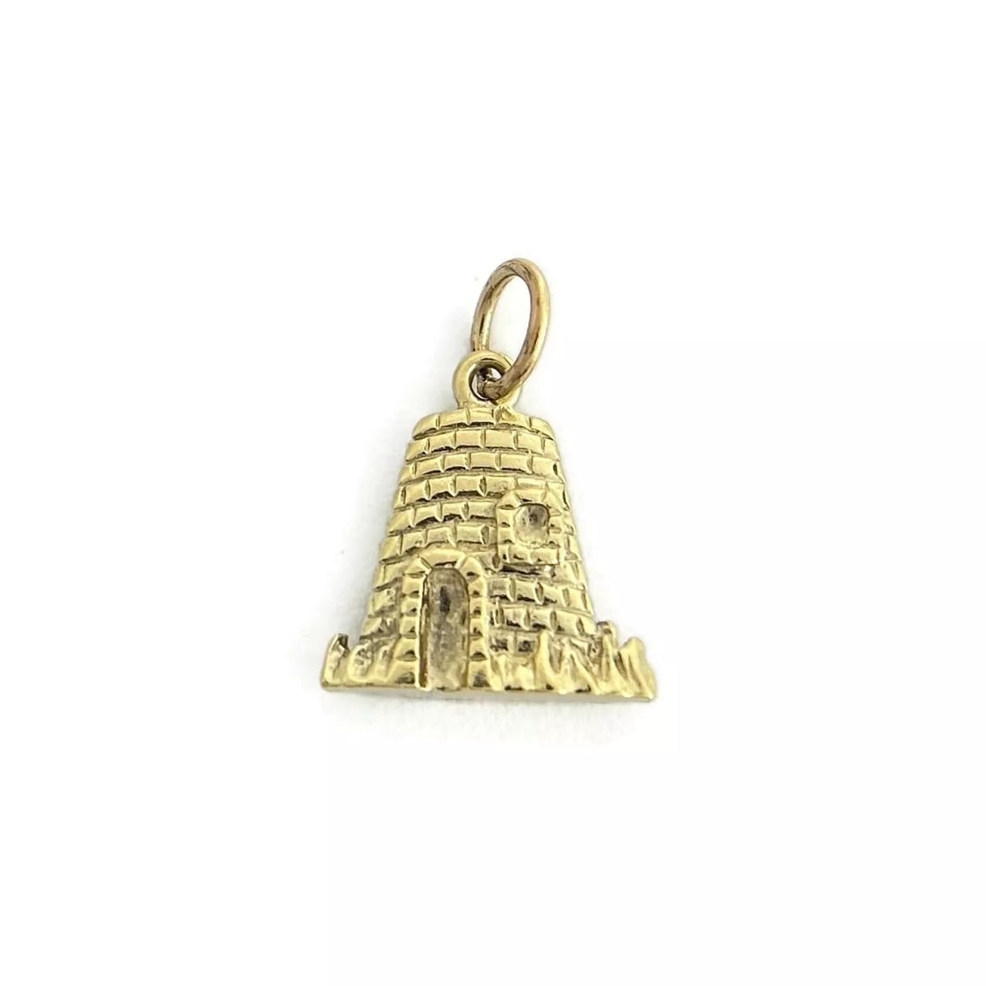 Vintage Sugar Mill Pendant Charm 14K Yellow Gold, 2.75 Grams (1 of 6)