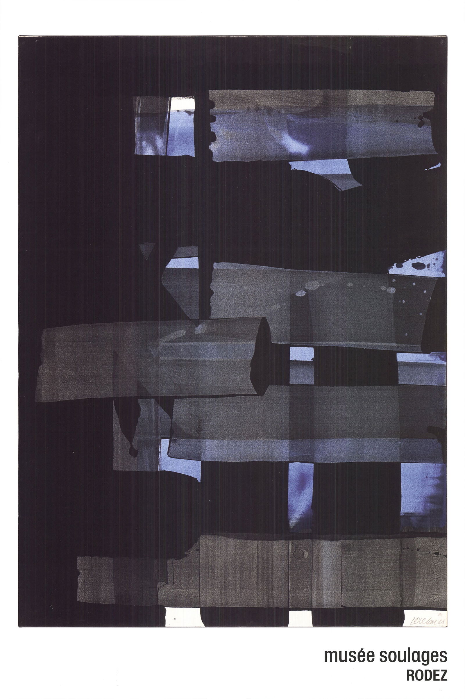 Pierre Soulages - Gouache - 2007 Offset Lithograph 23.75" x 15.75" (1 of 4)