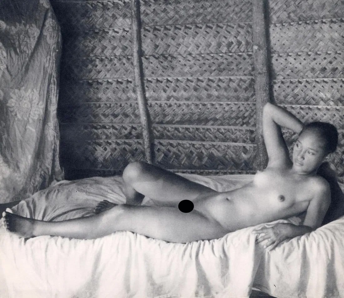 PIERRE VERGER - Female figure, c. 1950s: Artist: PIERRE VERGER Print Title: Female figure, c. 1950s Medium: Sheet-fed Gravure Printing Date: 1950's Printed in France Image Size approx: 7.75 X 9 inches Pierre Edouard Leopold Verger alias Fatu