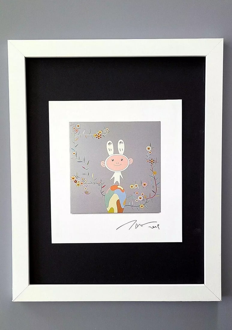 TAKASHI MURAKAMI + AWESOME SIGNED ART PRINT FROM JAPAN + WITH NEW FRAME (1 of 2)