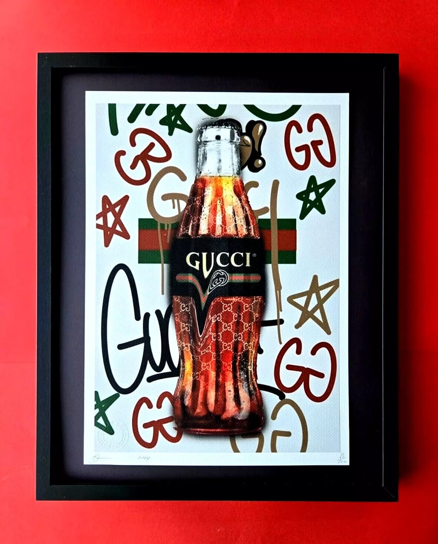 Death NYC LG Framed 16x20in Pop Art Original MY COCA COLA IS GUCCI COA 10 (1 of 5)