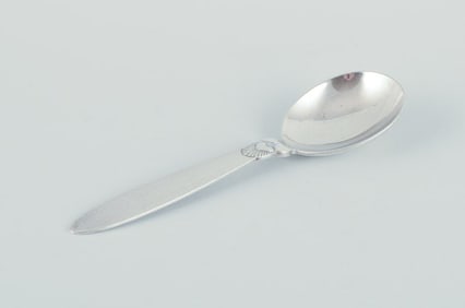 Georg Jensen Cactus. Jam spoon in sterling silver.