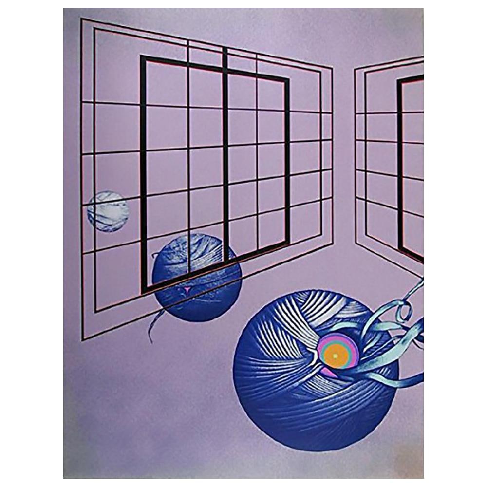 Rita Simon Untitled 7 Screen Print Limited Edition 300, 1979: Original Rita Simon "Untitled 7" Screen artwork Print Limited Edition 300, circa 1979. Rita Simon's prints are striking visuals. Where no idea or image is out of bounds, Simon reaches beyond conventio