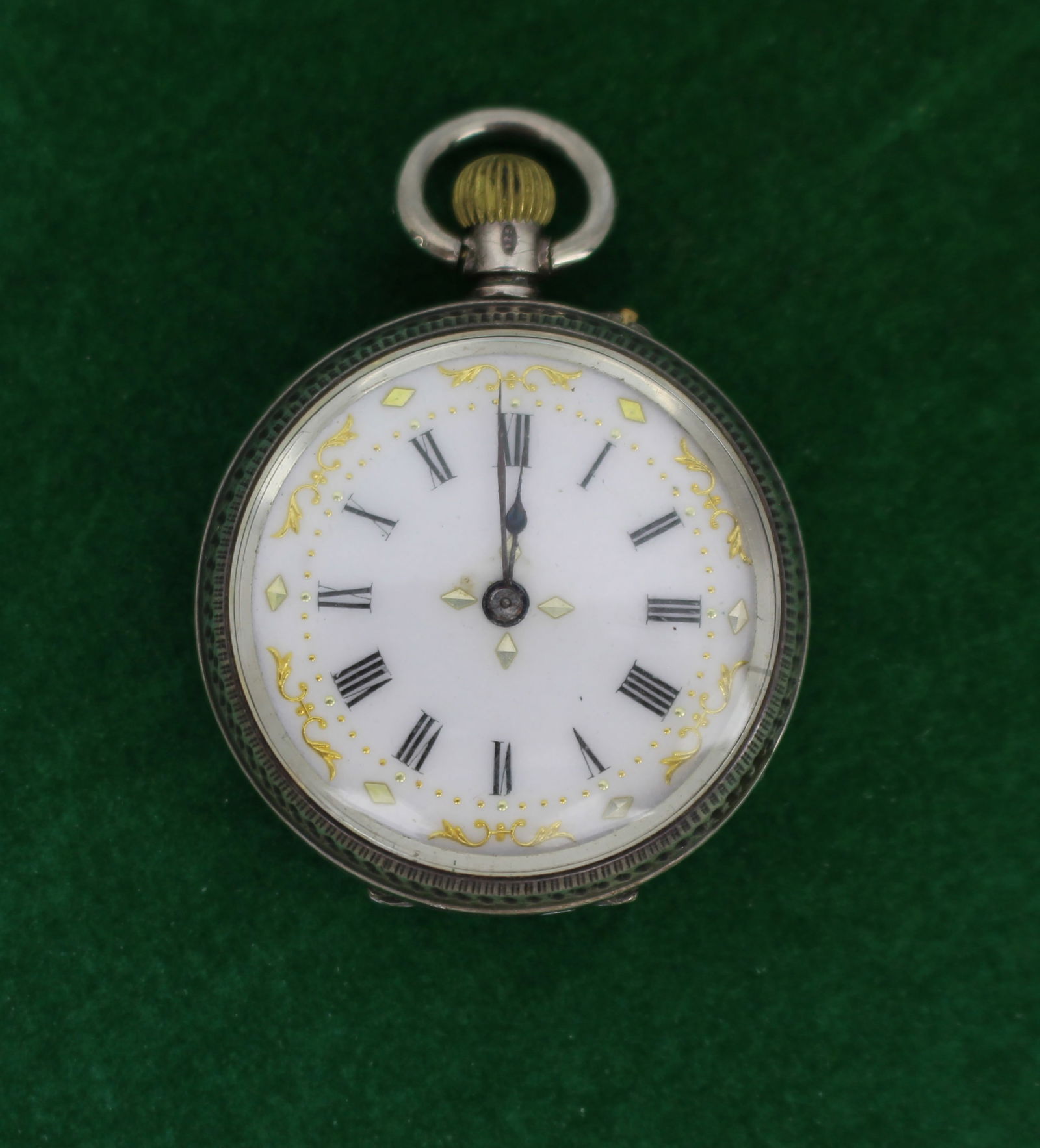 Silver Lady's Pocket Watch (1 of 4)