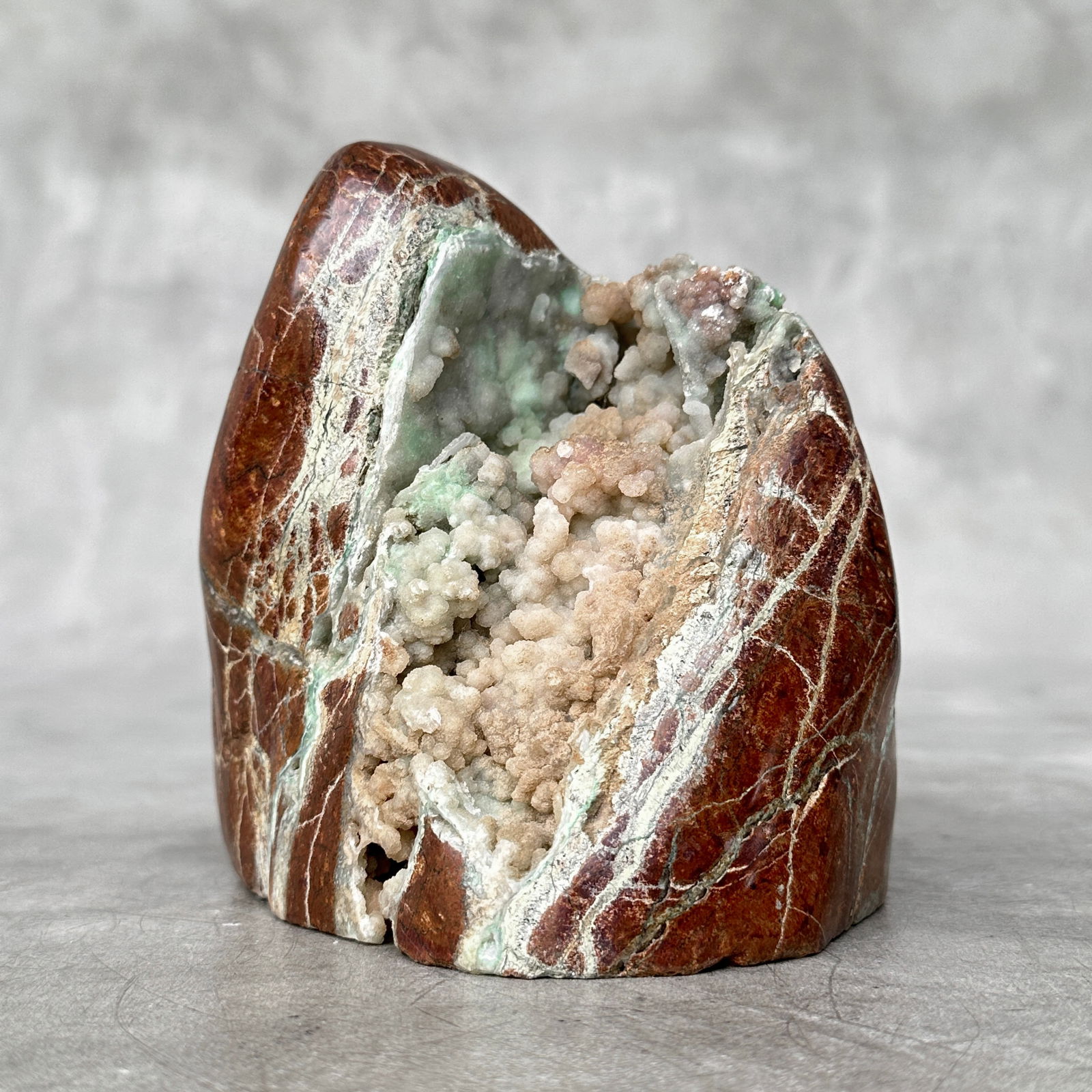 Stunning crystallized green smithsonite freeform (1 of 10)