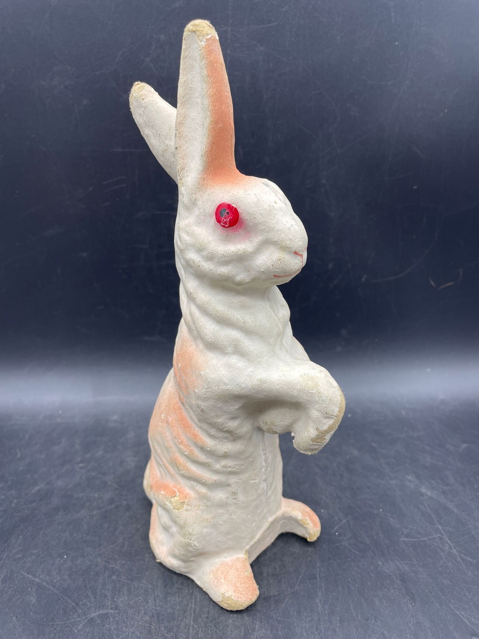 OLD EASTER PAPER MACHE EASTER RABBIT BUNNY (1 of 7)