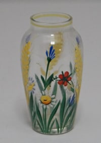 Miniature Czech Art Glass Vase