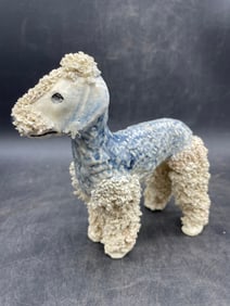 RARE JANE CALLENDER BLUE BEDLINGTON TERRIER FIGURINE