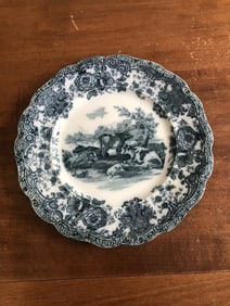 Ridgways Flow Blue Cow Plate