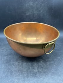 Vintage Solid Copper Candy Bowl, Mixing Bowl