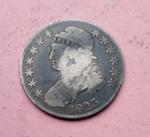 1825 Bust Half Dollar Fair Condition Ungraded