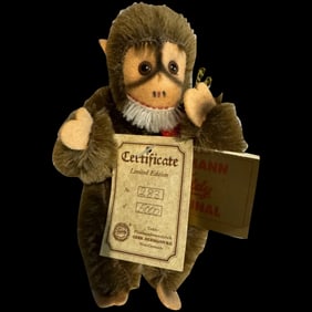 Vintage Limited edition mint Hermann toy mohair monkey