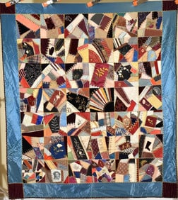 Victorian Crazy Quilt dated "1886"