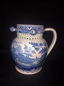 Staffordshire Transferware Puzzle Jug