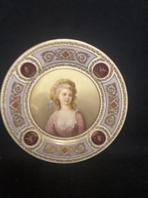 Donath Dresden Artist Signed Porcelain Female Portrait Plate