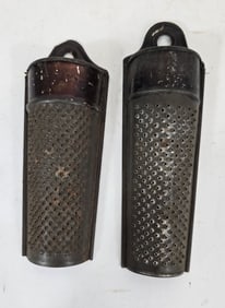Two nutmeg graters