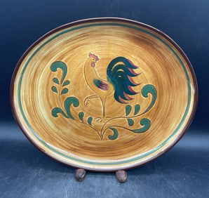 PENNSBURY POTTERY ROOSTER PLATTER