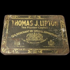 Thomas J. Lipton British Ceylon Tin Tea Box
