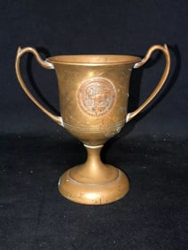 1909 5” St Marks Athletic Association Tennis Loving Cup trophy Southborough Ma