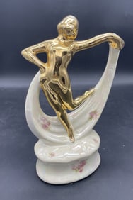 ART DECO WOMAN FIGURINE