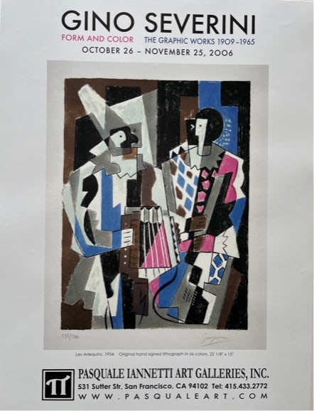 Gino Severini exhibition poster, 2006 (1 of 1)