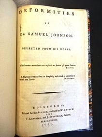 1782 Deformities of Dr. Samuel Johnson