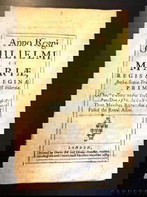 1689 English Act William and Mary