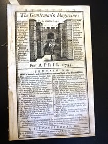 1755 Gentleman's Magazine Engravings Shells