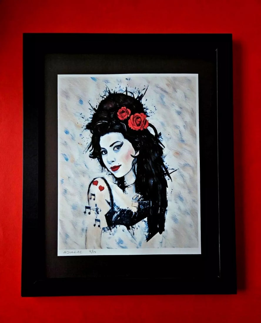ALEXANDER DULAC | MY AMY WINEHOUSE Hand Signed Authentic Print Ed. of 10 COA (1 of 4)