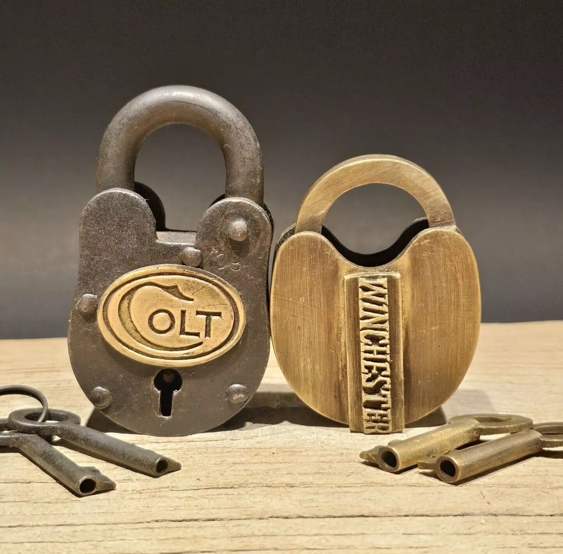 2 Ammo Box Padlock Locks Colt Winchester Set (1 of 18)