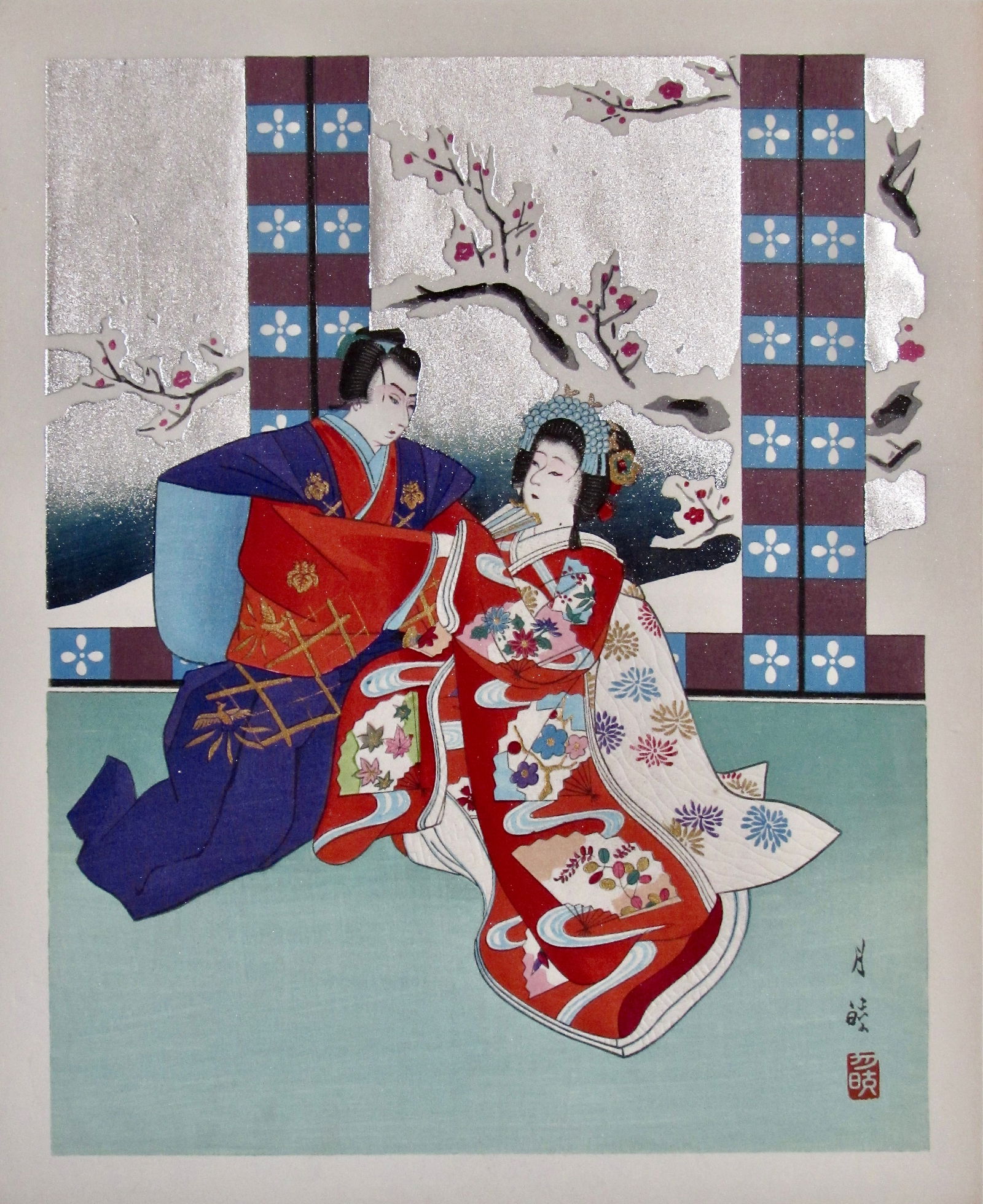 Ohashi Gekko: Couple in Interior (1 of 2)