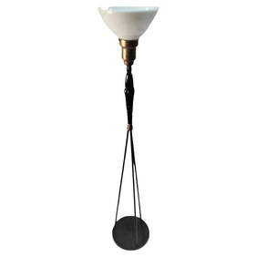Mid-Century Frederic Weinberg Floor Lamp Mask Man Ray Tiki (1 of 6)