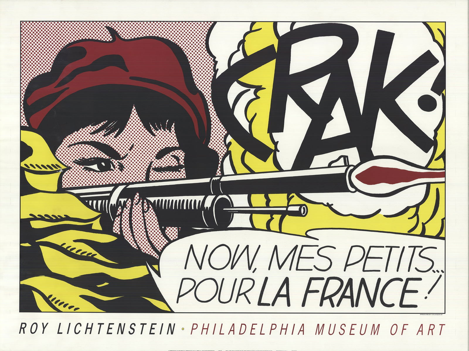 Roy Lichtenstein - Crak! - 1989 Offset Lithograph 27" x 36" (1 of 4)