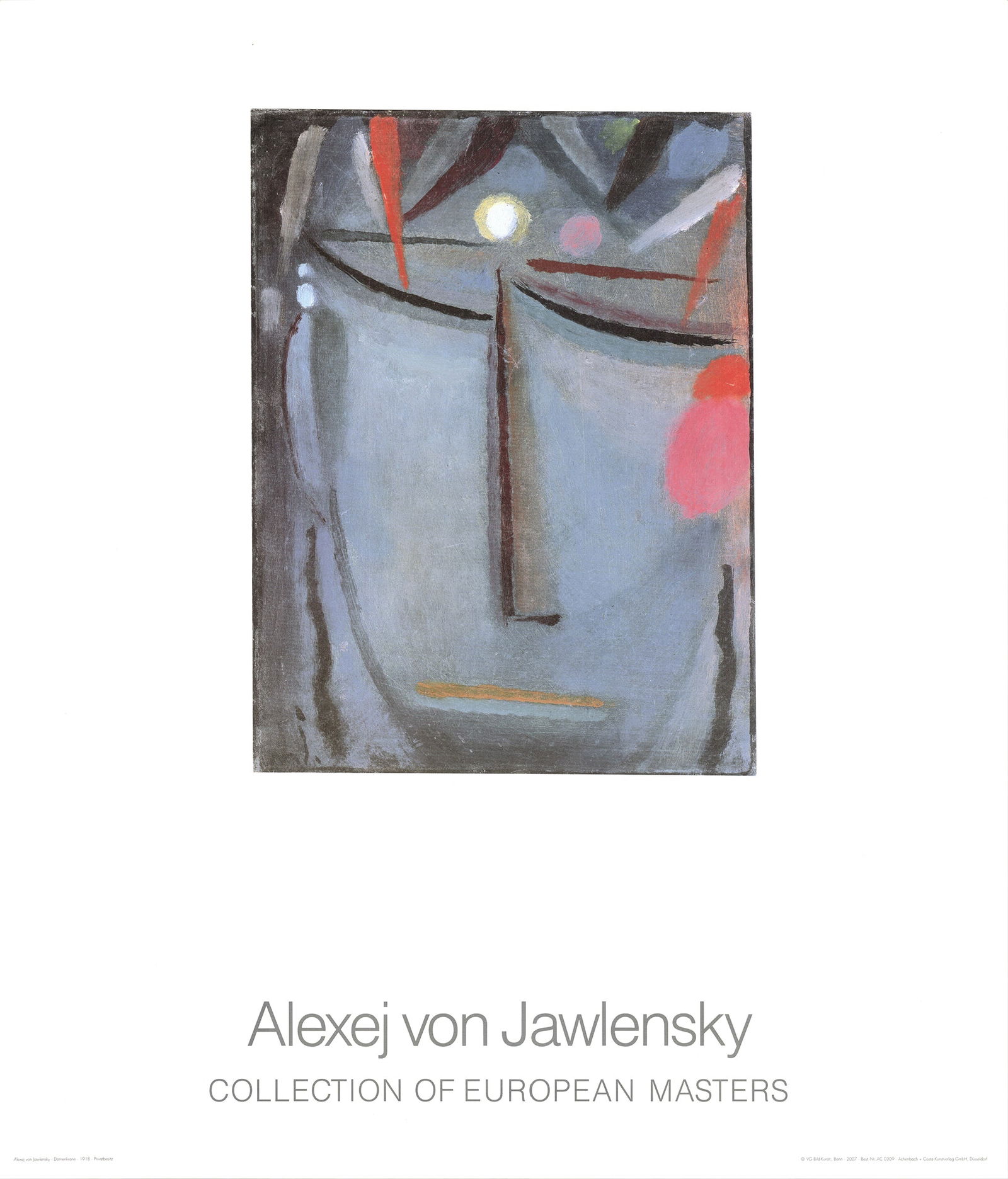 Alexej von Jawlensky - Crown of Thorns - 1995 Offset Lithograph 27.5" x 23.5" (1 of 4)