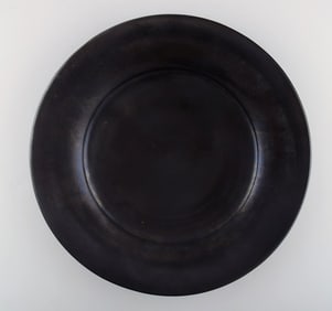 Kähler, Denmark, Svend Hammershøi, large glazed stoneware dish.